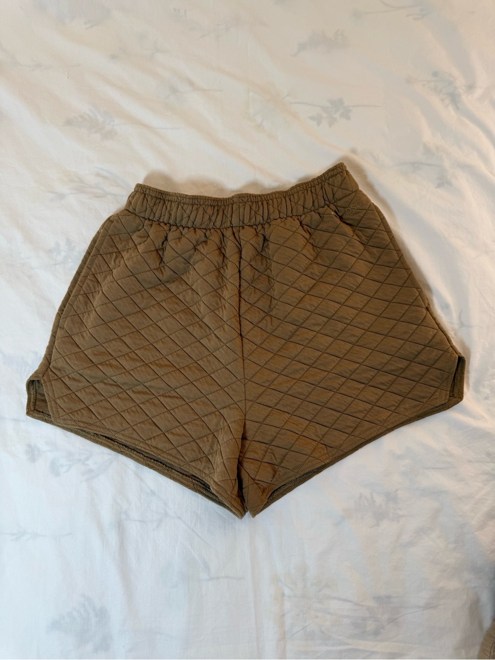 DSG Quilted Brown Women's Lounge Shorts with pockets Size XS